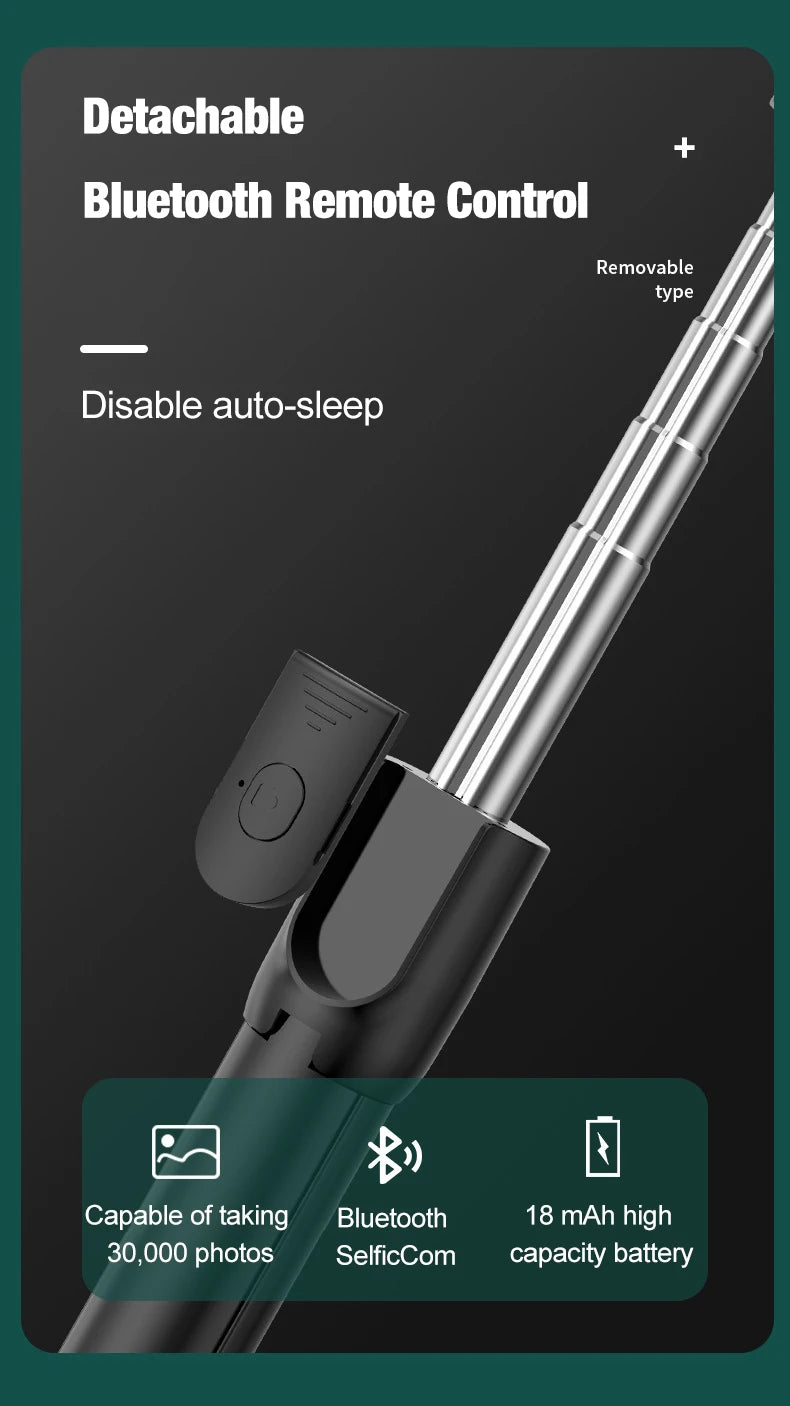 Hongdak F210 - Trípode y Selfie Stick Bluetooth