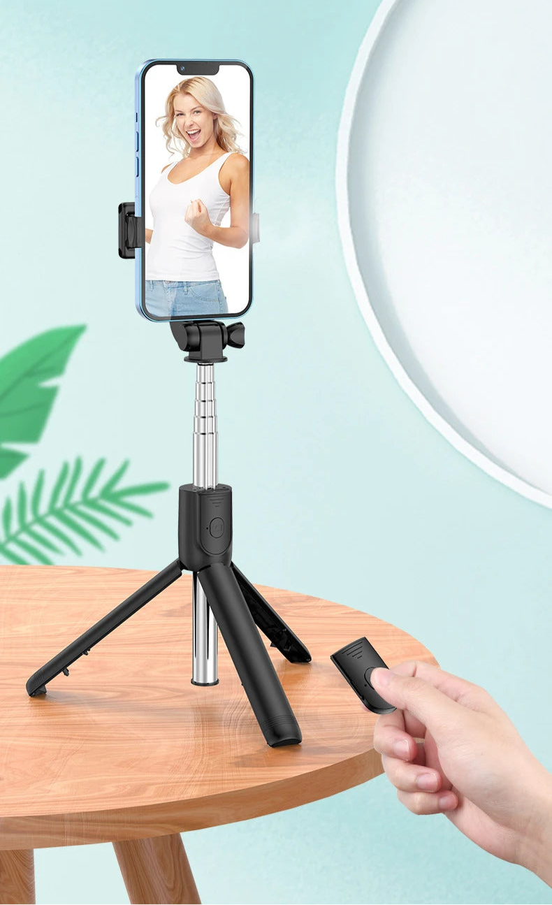 Hongdak F210 - Trípode y Selfie Stick Bluetooth