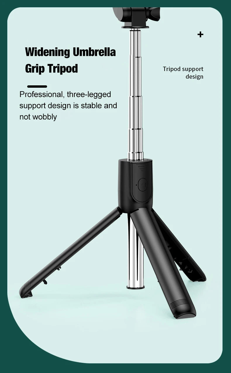 Hongdak F210 - Trípode y Selfie Stick Bluetooth